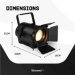 REFLEKTOR BTK050Z-3 Mini Fresnel Zoom 2x 50W LED WW/CW - Image 7