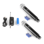MIKROFON BEŽ. VONYX WM552 DUAL Wireless Plug & play UHF 179.211 - Image 2